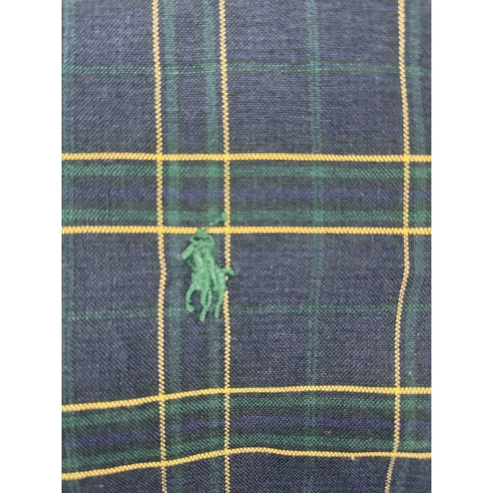 Polo‎ Ralph Lauren Men's Shirt Classic Fit XL Long Sleeve Black Plaid Button Up